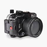 Sea frogs Underwater Housing for Canon G7X-II 40m/130ft Professional Waterproof Camera Housing Diving Case (Black)
