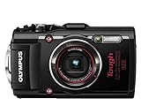 Olympus TG-4 Digitalkamera (16 Megapixel, 4-fach opt. Zoom, CMOS-Sensor, GPS, wasserdicht bis 15 m, kälteresistent, Staub/Stoß und bruchgeschützt, Full HD Video, Live Composite Modus) schwarz