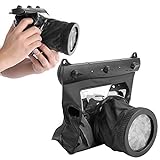 Unterwassergehäuse 20M für Canon Nikon DSLR Kameras(Schwarz)